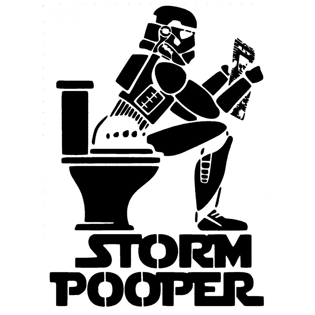 Storm Pooper stencil