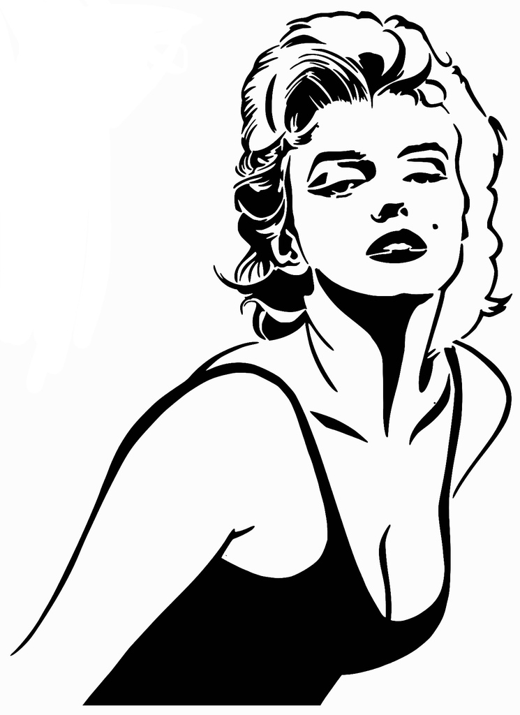 Marilyn Monroe stencil