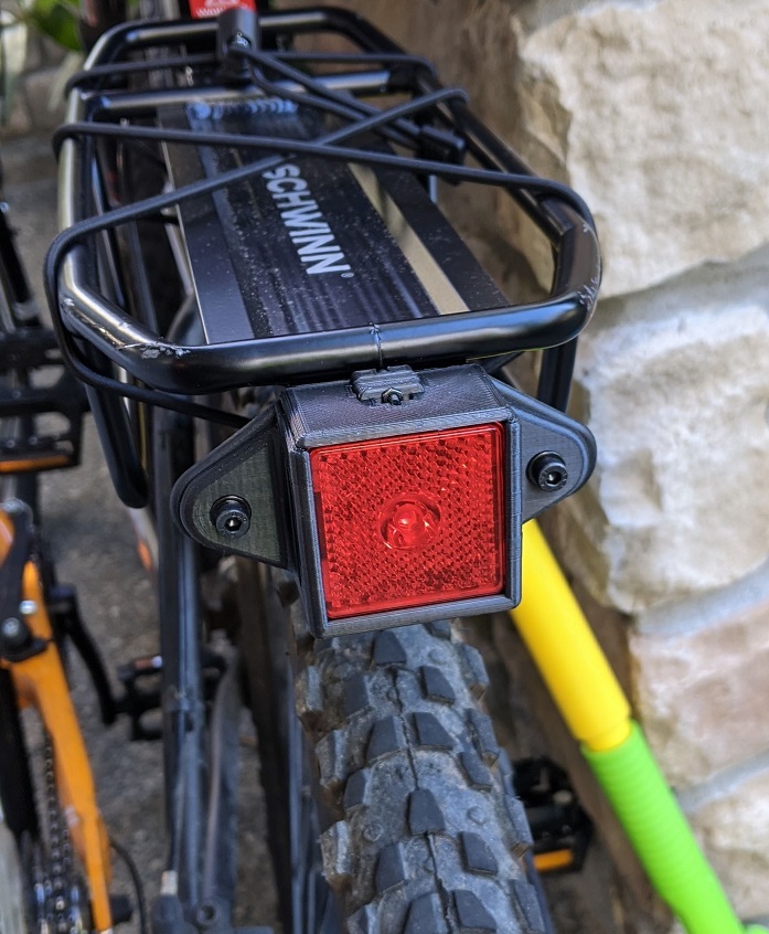 Bike back light holder