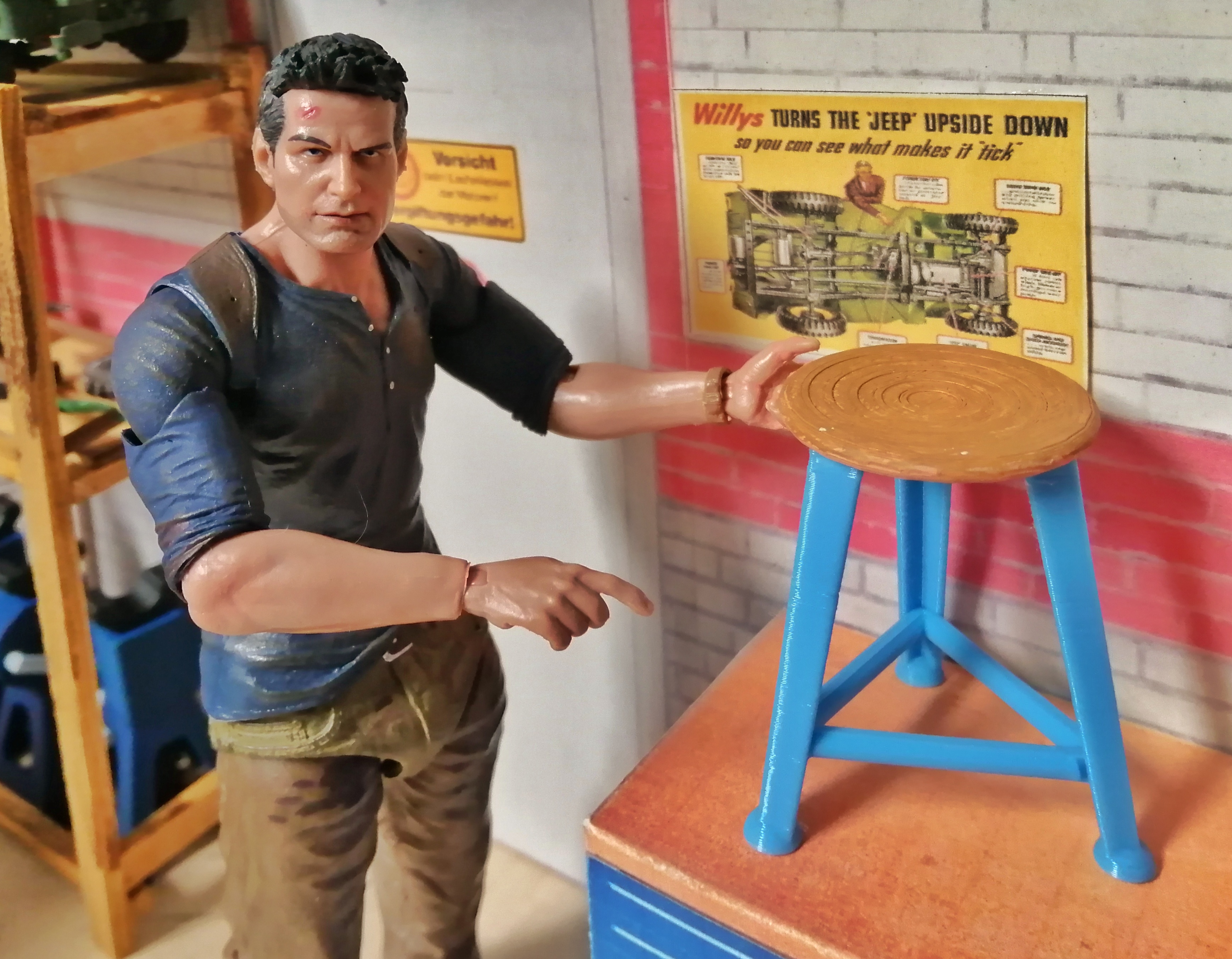 1/10 scale Industrial style Stool
