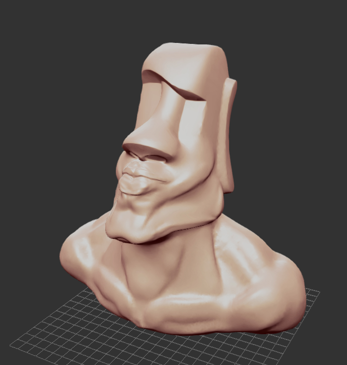 MOAI Gigachad Bust Sigma Face Headphones Stand