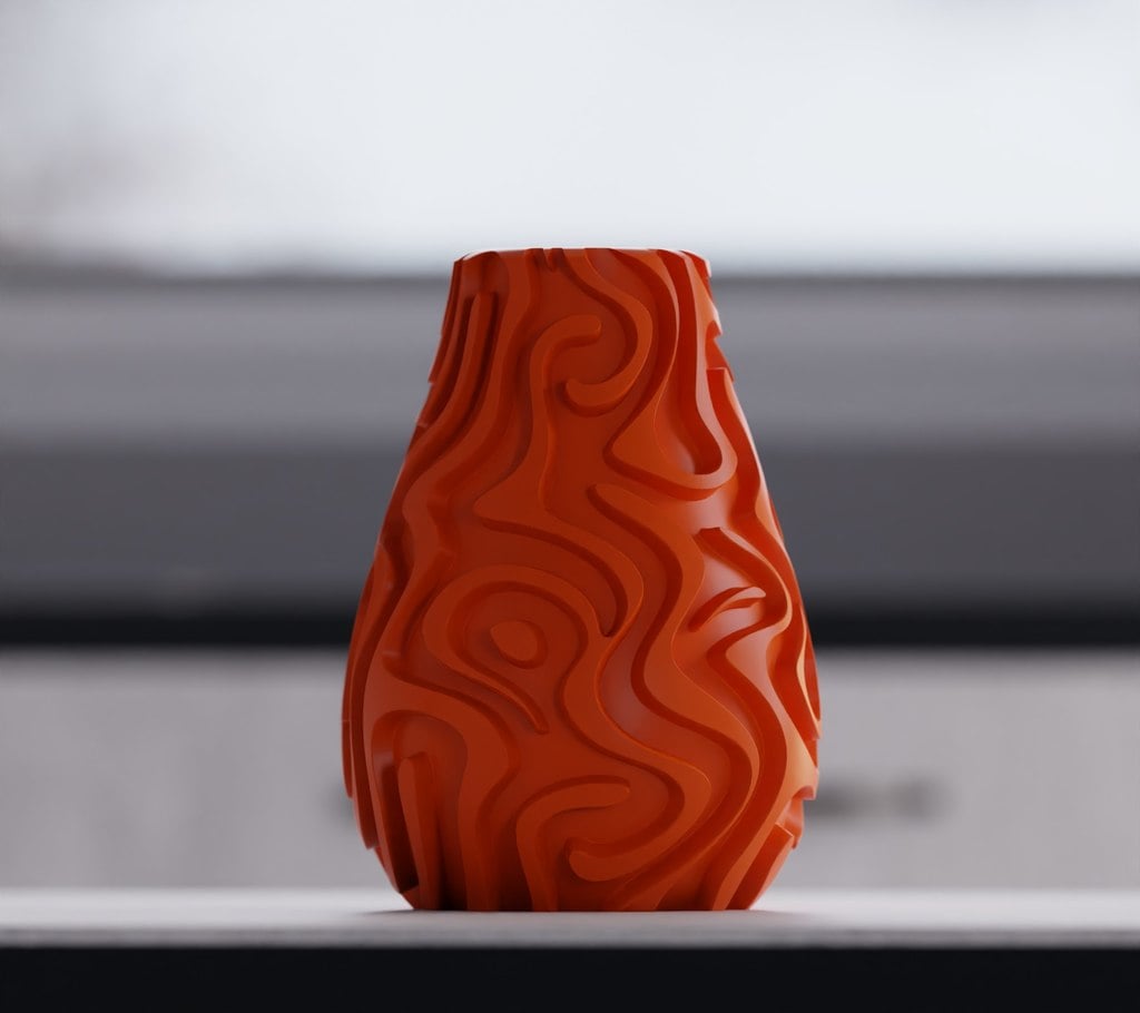 Swirl Pattern Vase