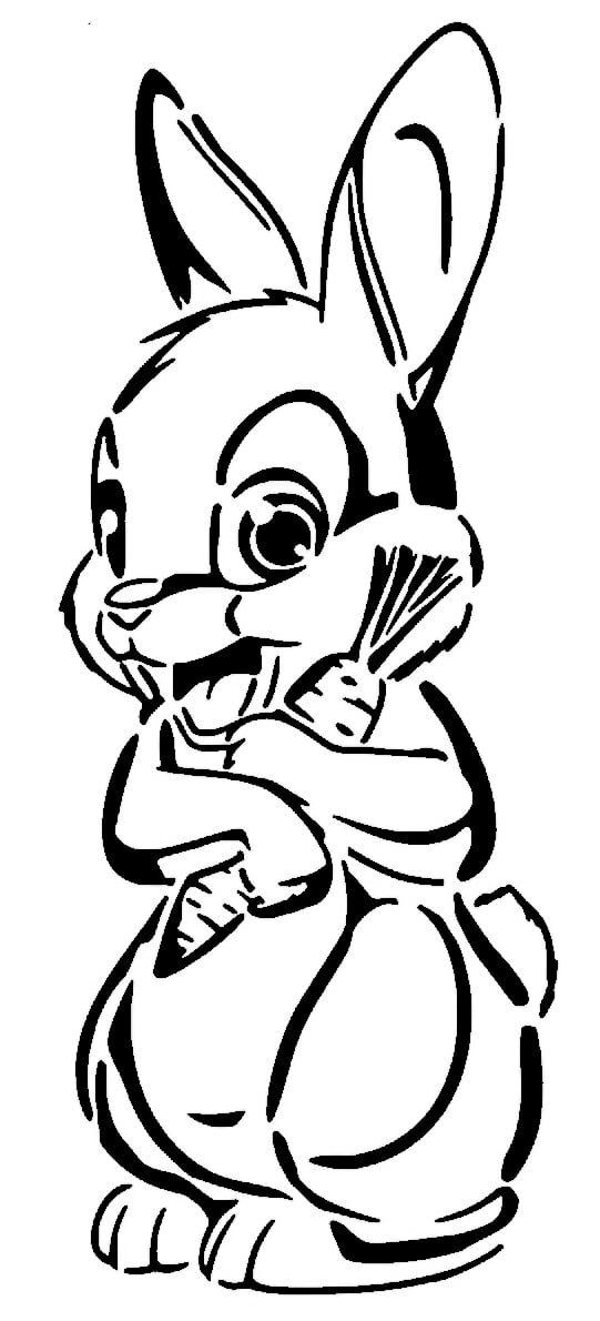Rabbit stencil 3