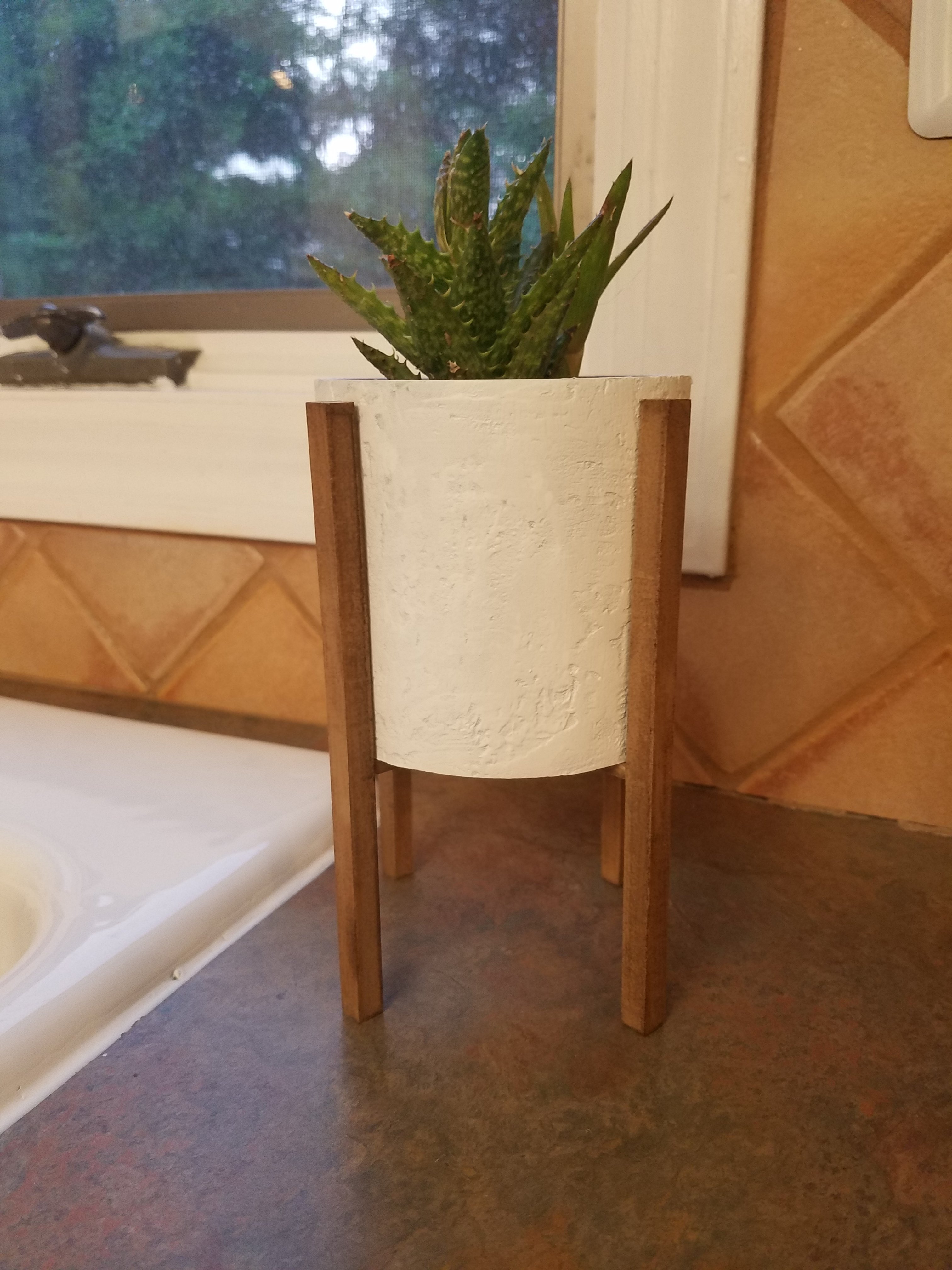 Midcentury Mini Planter