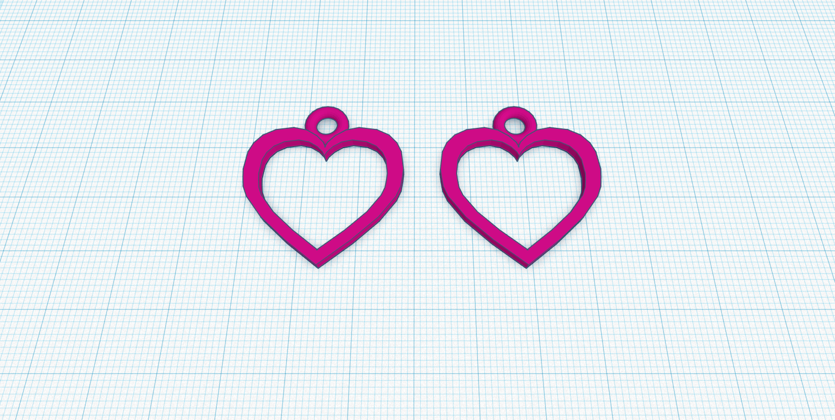 Heart shape earring