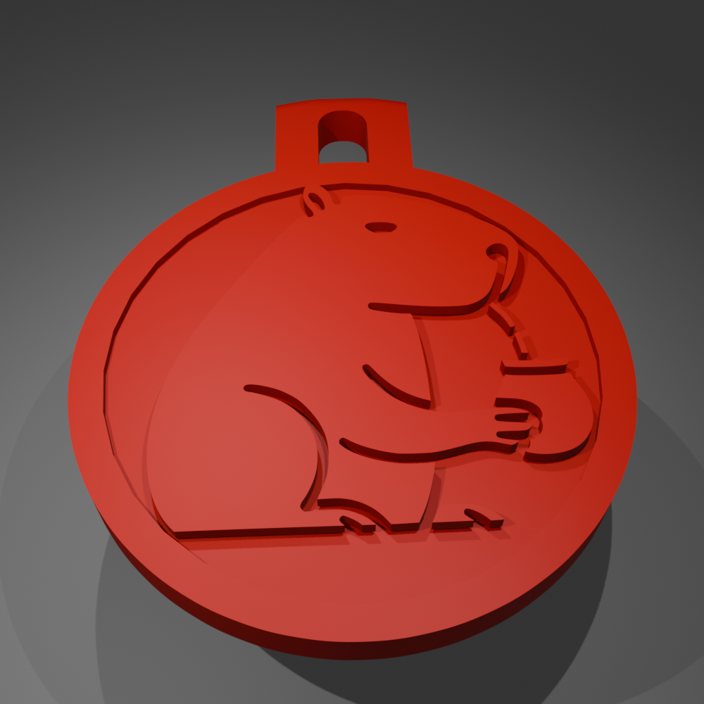 Keychain capybara (Llavero carpincho)