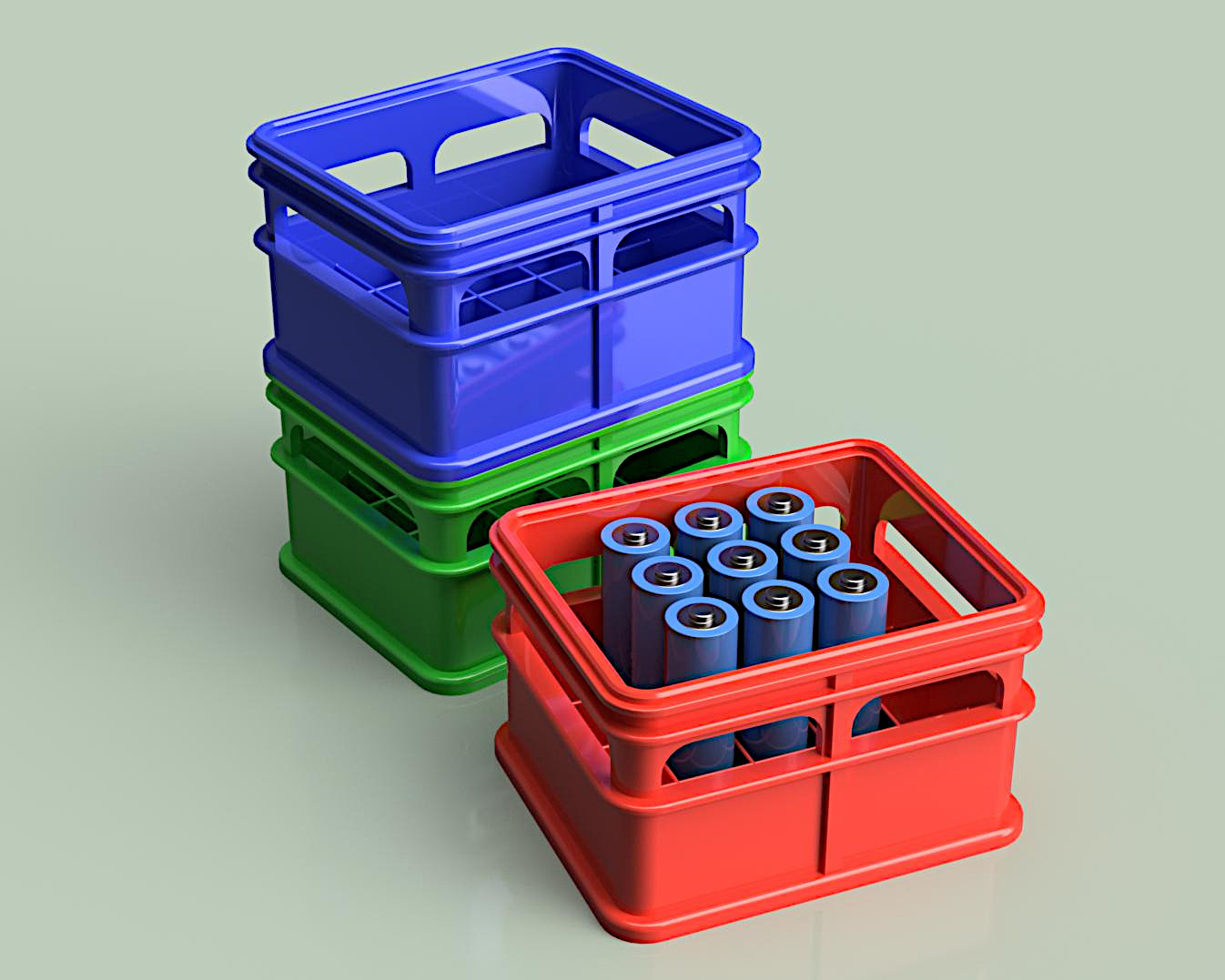 Stackable AA Beer Crate