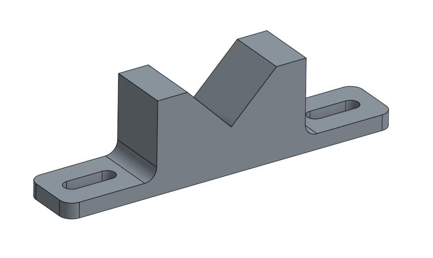 Diagonal Support Block with Tabs