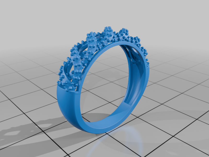 Intricate 3D Printable Ring Design – Customizable STL Model
