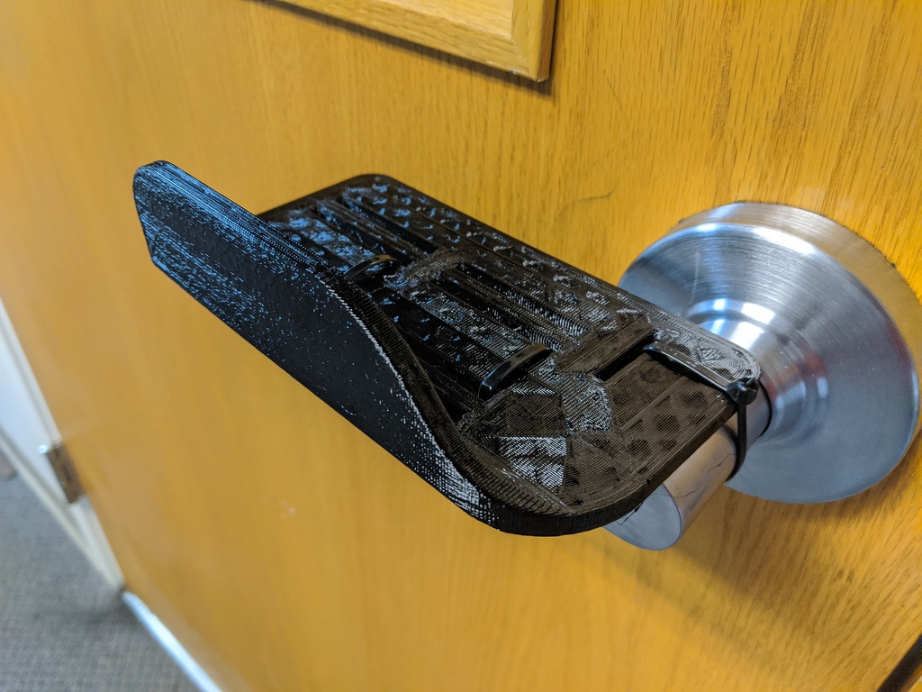 Hands-free door handle opener