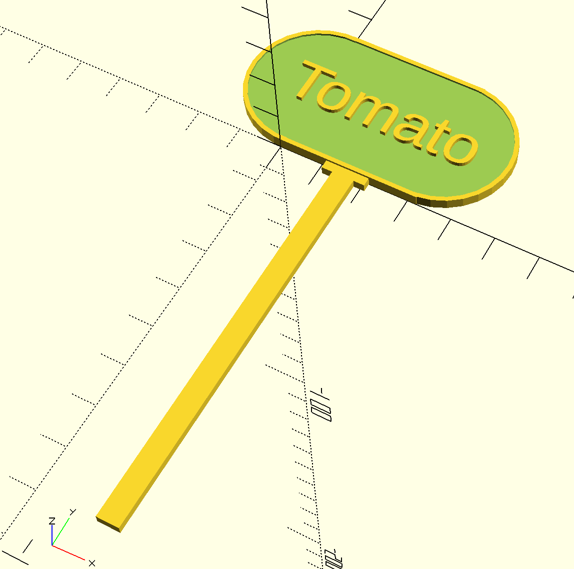 Configurable Plant Sign (Round)