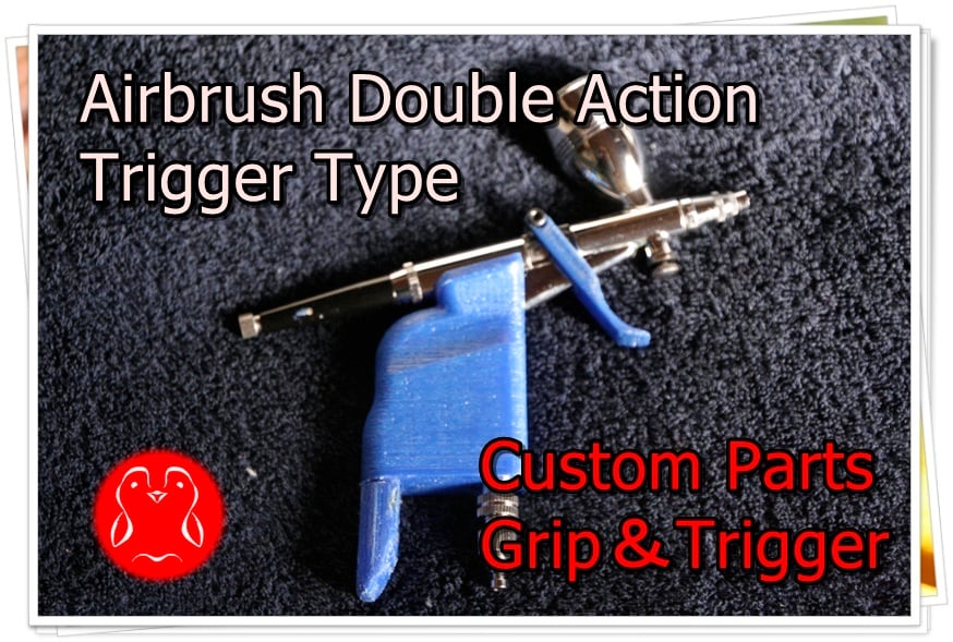 Custom Parts-Grip＆Trigger/Divent [Airbrush Double Action Trigger Type］