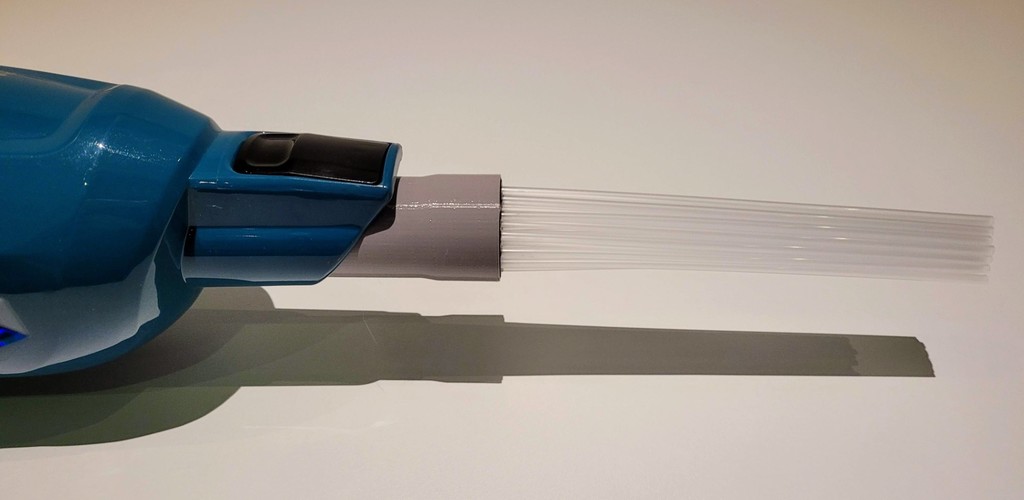 Makita vacuum to straw tubes dust brush adapter