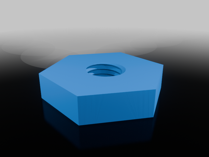 Wide m10 x 1.25 nut