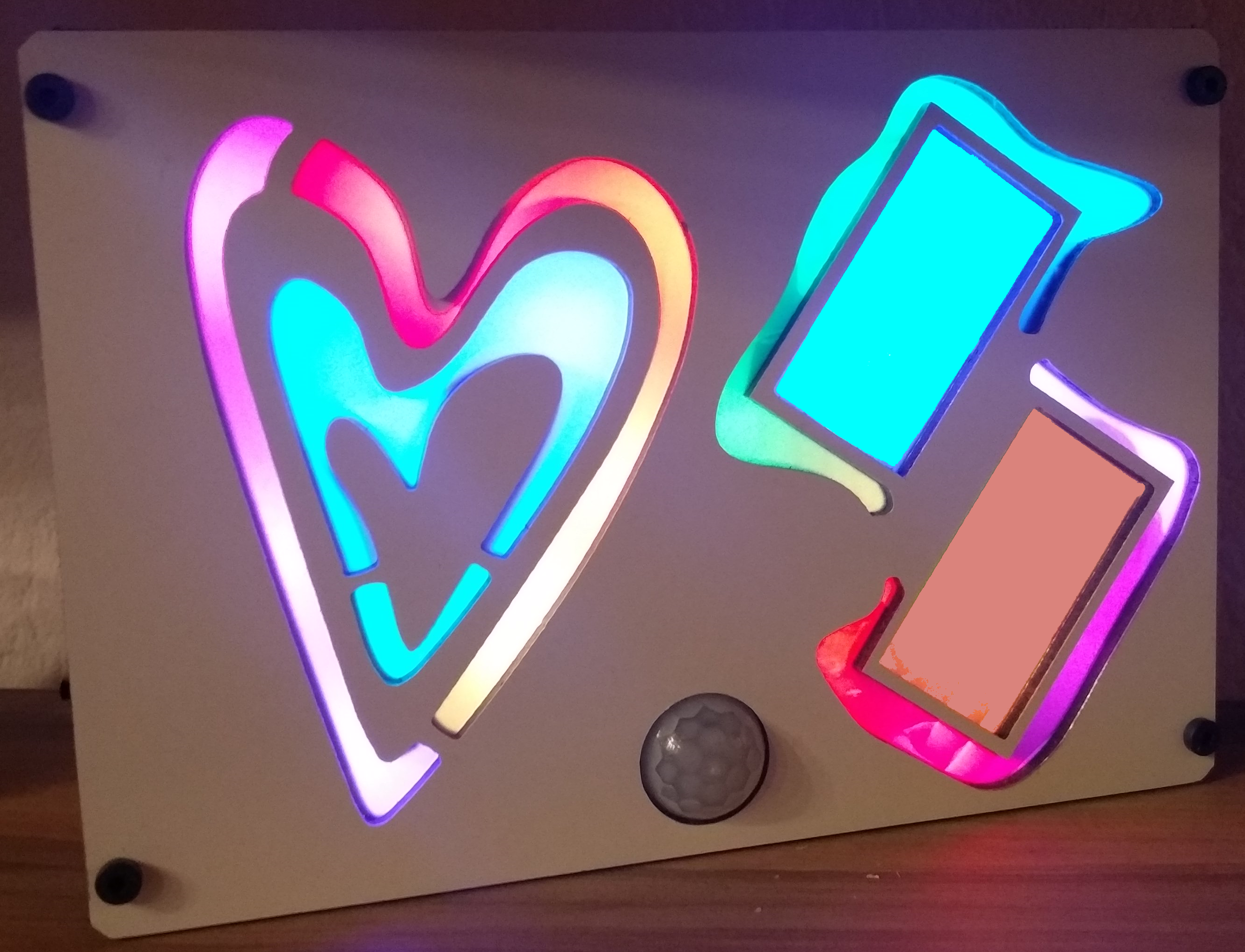 Illuminated Heart Picture Frame