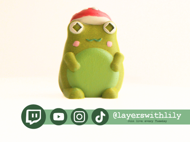 Froggy with Mushroom Hat