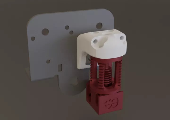 Dragon hotend rigid mount - ender3/v2