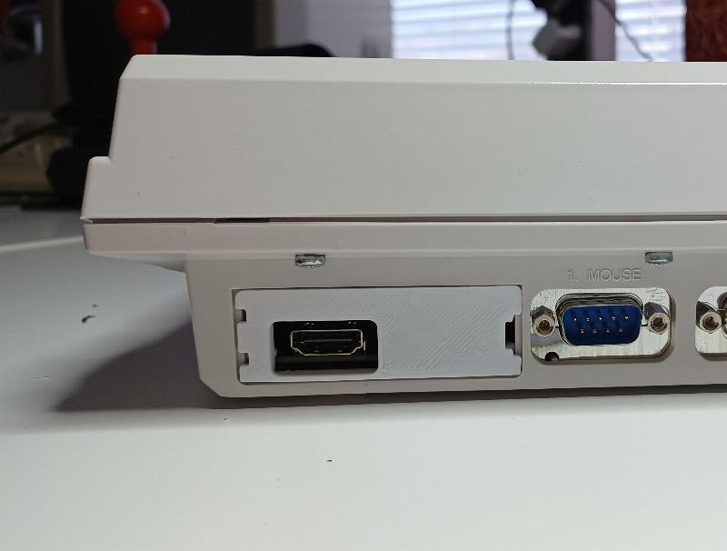 Amiga 1200 Indivision Mk3 HDMI door