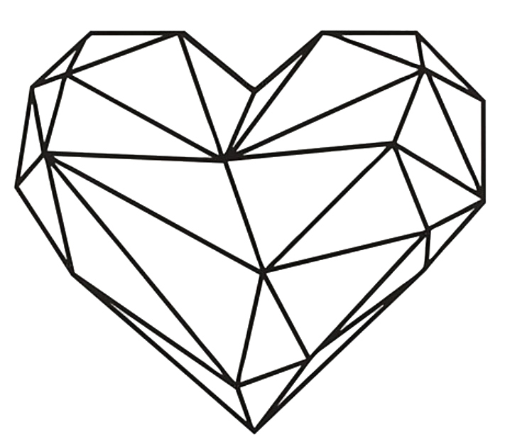 HEART 2D WALL ART DESIGN