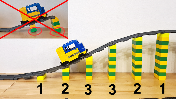Bridge/sloping/incline for Lego Duplo train