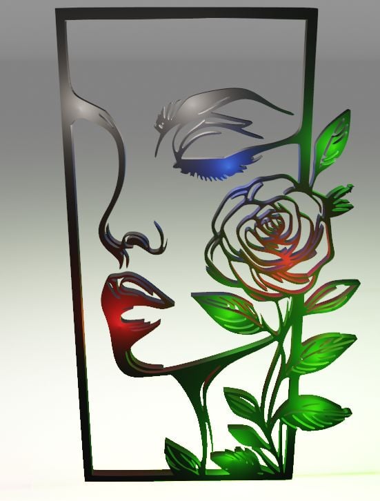 floral woman