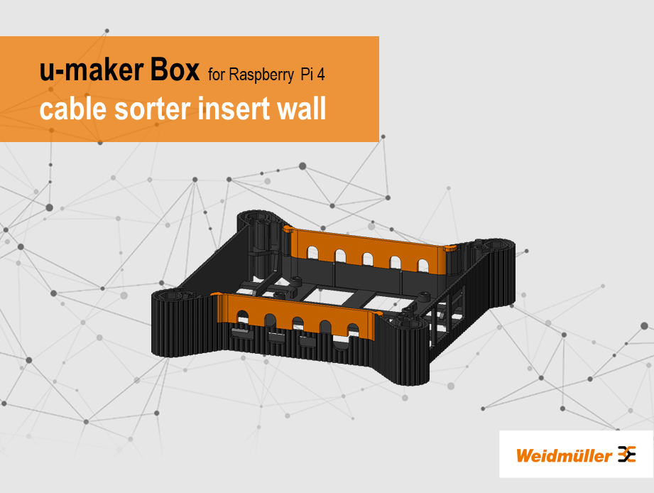 u-maker-Box cable sorter insert wall