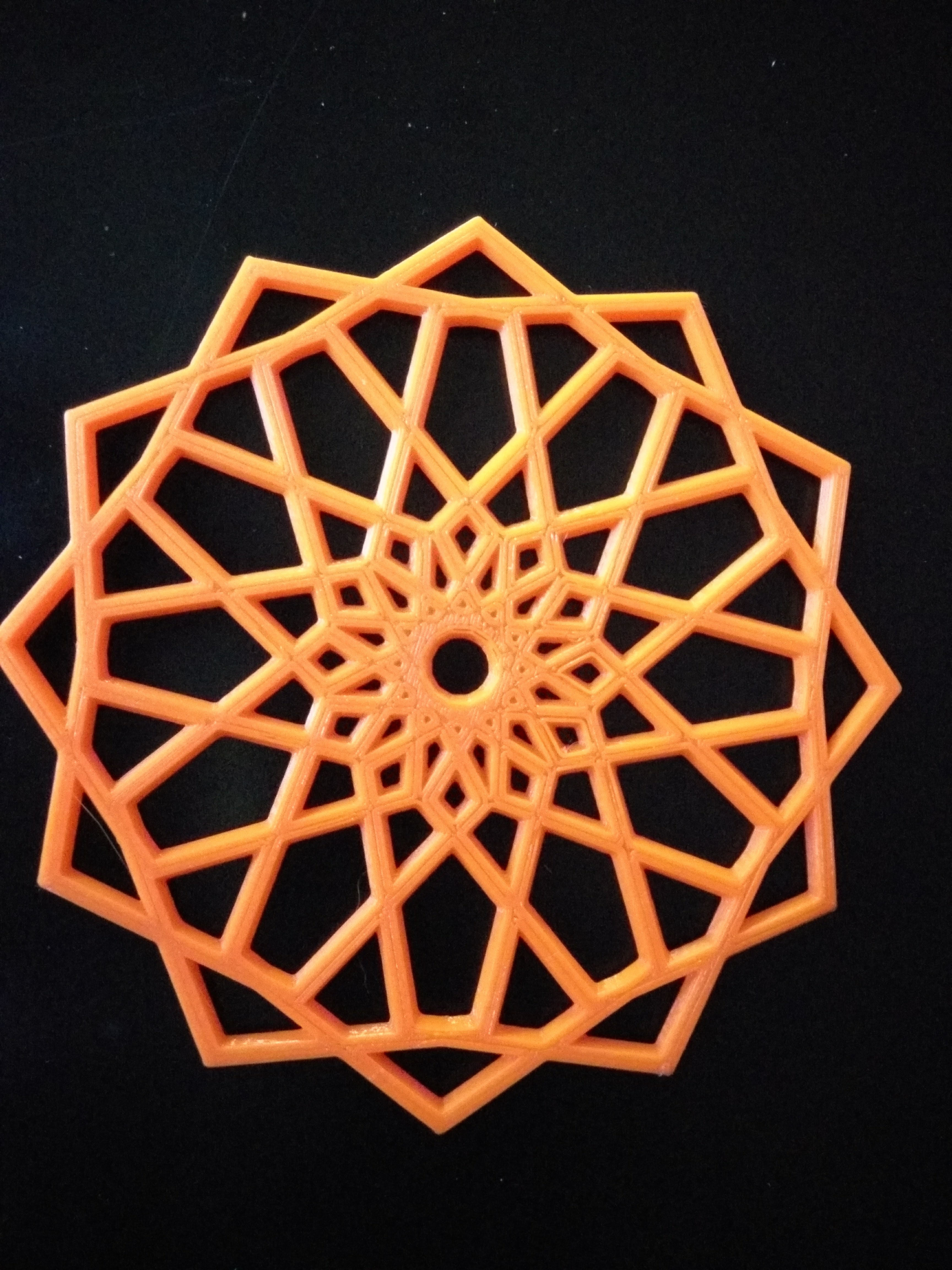 Geometric Snowflake #BlocksCADSnowflake