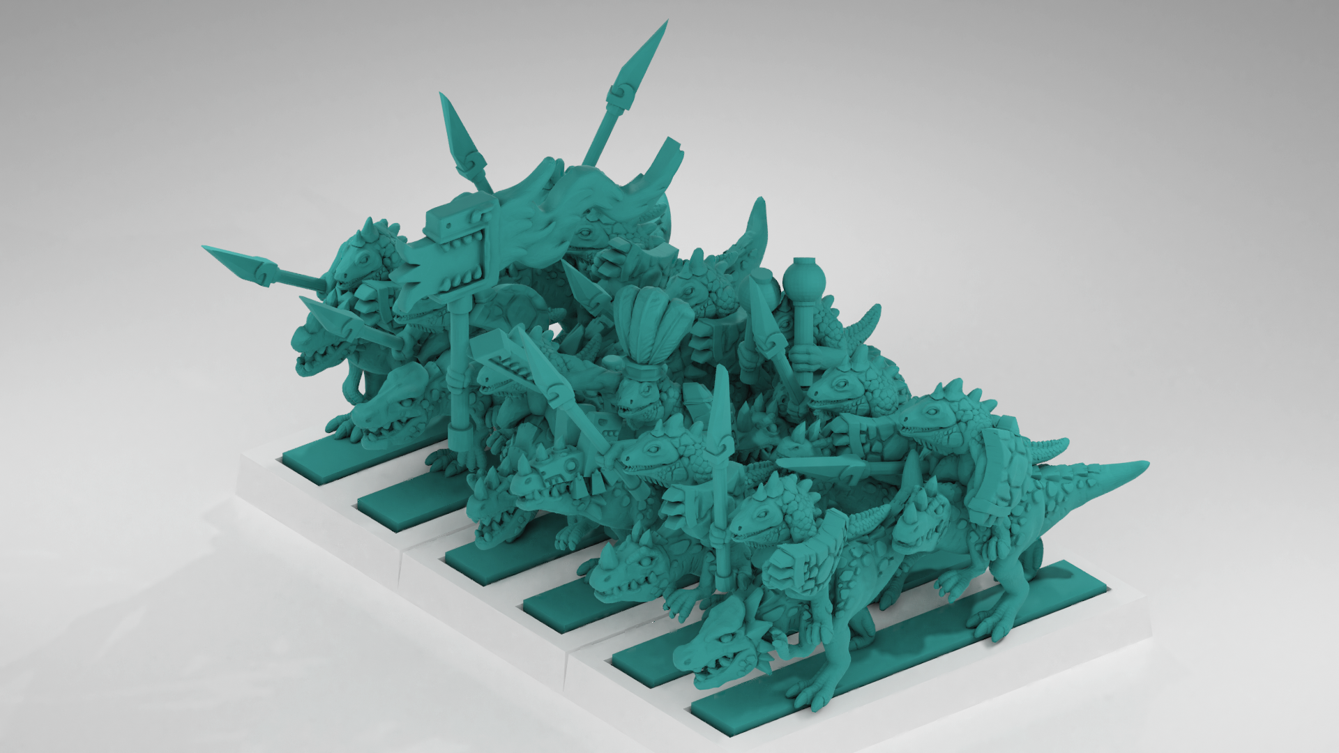 Warmaster Lizardmen Cold One Riders