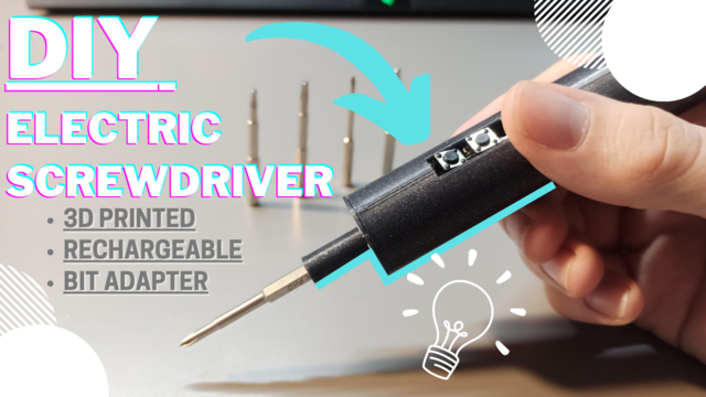 Electric screwdriver case (snap fit)