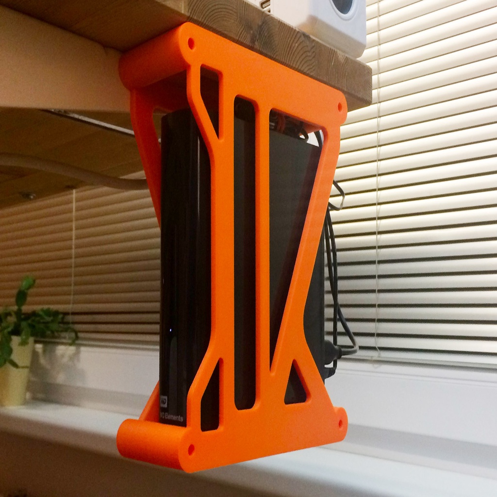 WD disk holder for height adjustable table
