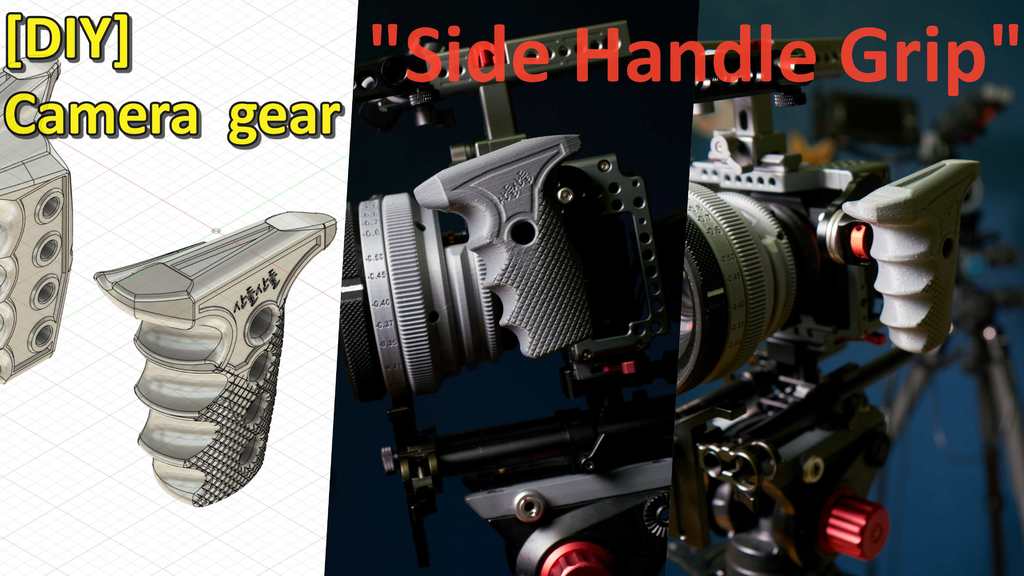 Camera gear, Side Handle grip (Arri Rosette mount & 1/4 screws fixed type)