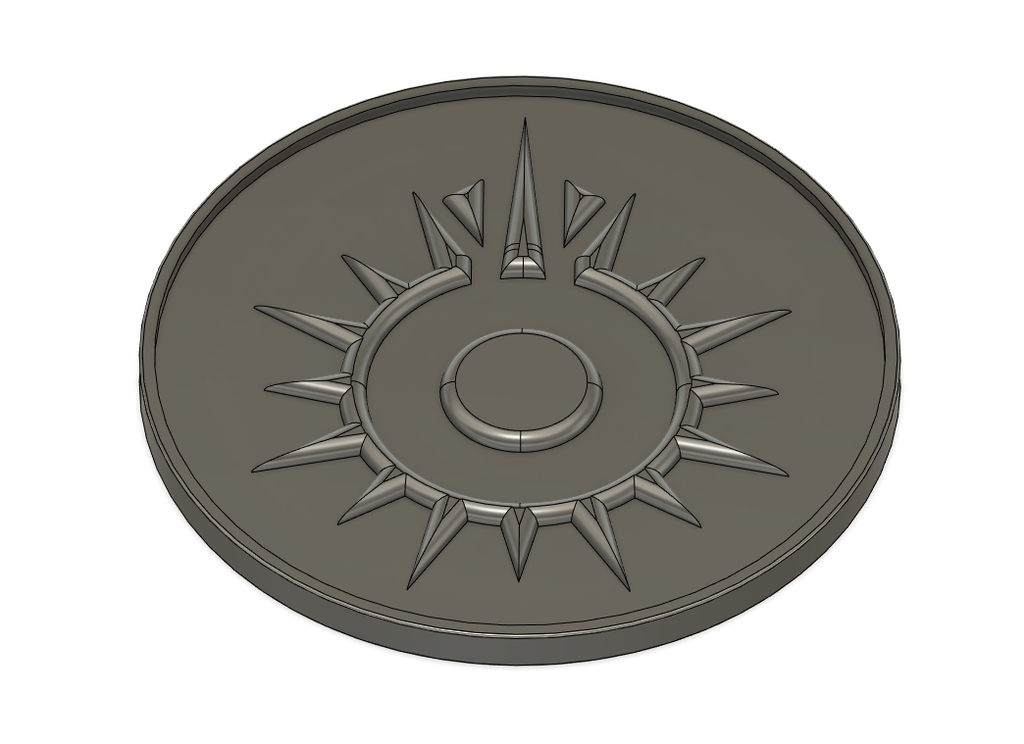 Black Sun Medallion Coin
