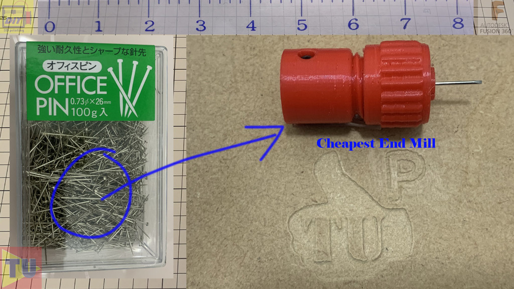 cheapest CNC drill bit using office pin