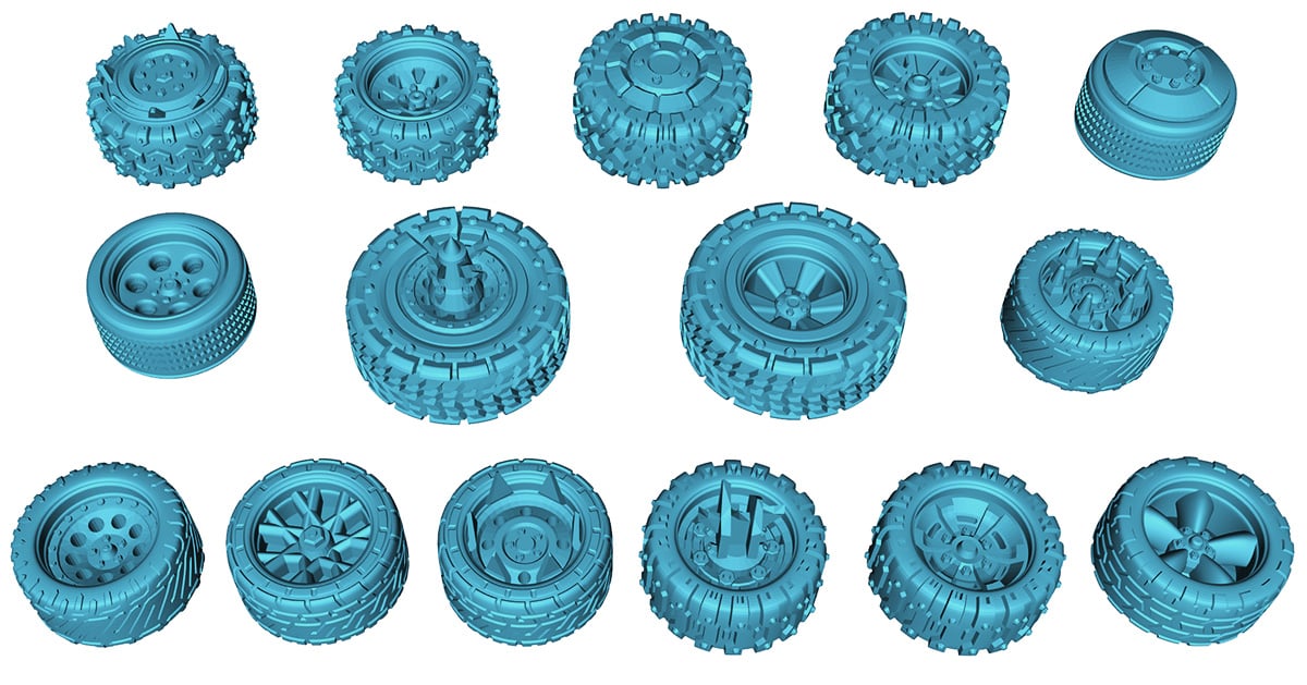Lee Perry Modular Gaslands Wheels V2