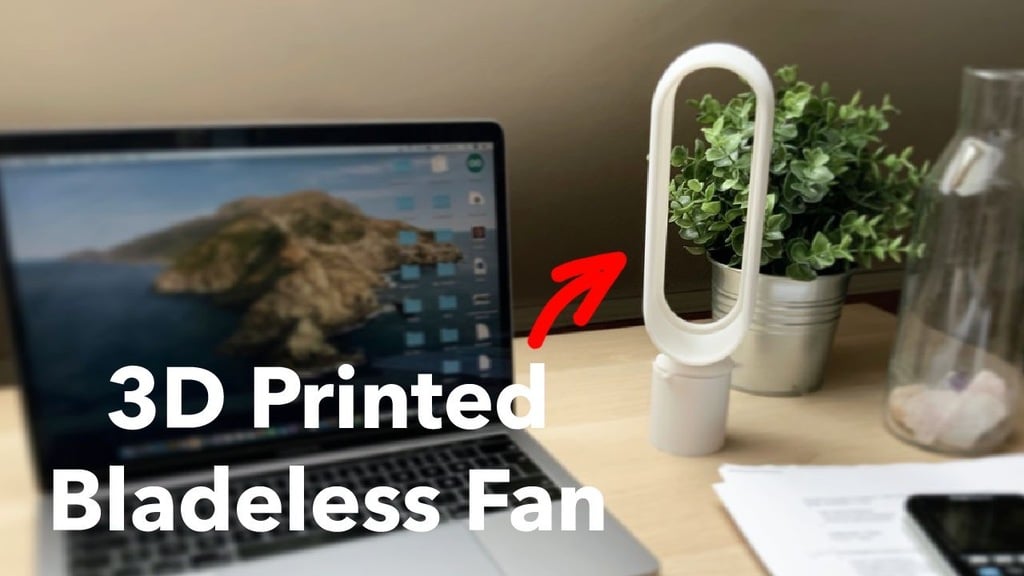3D Printed BLADELESS FAN for your Desk