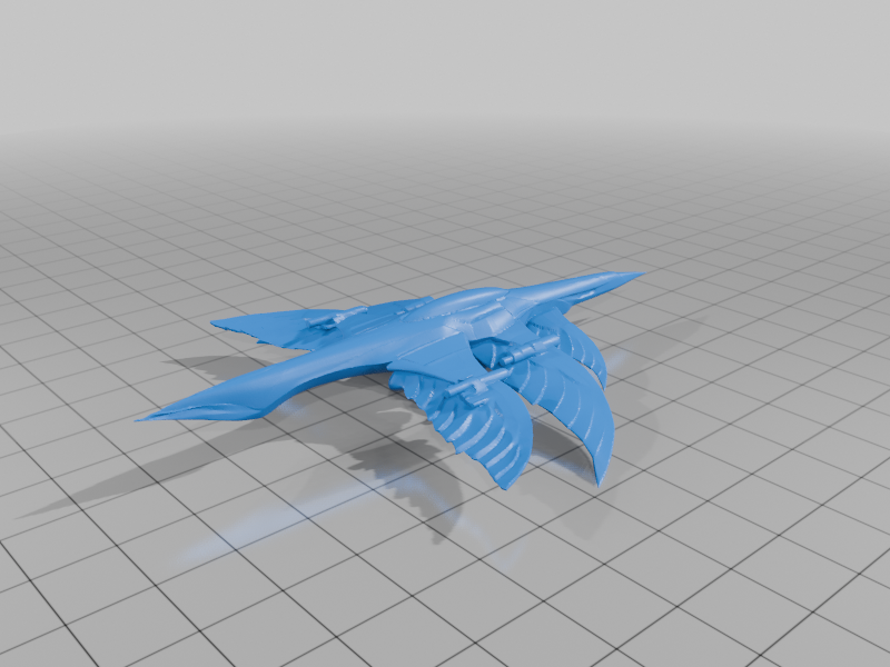AI TRIPO Futuristic Aircraft 3d Model