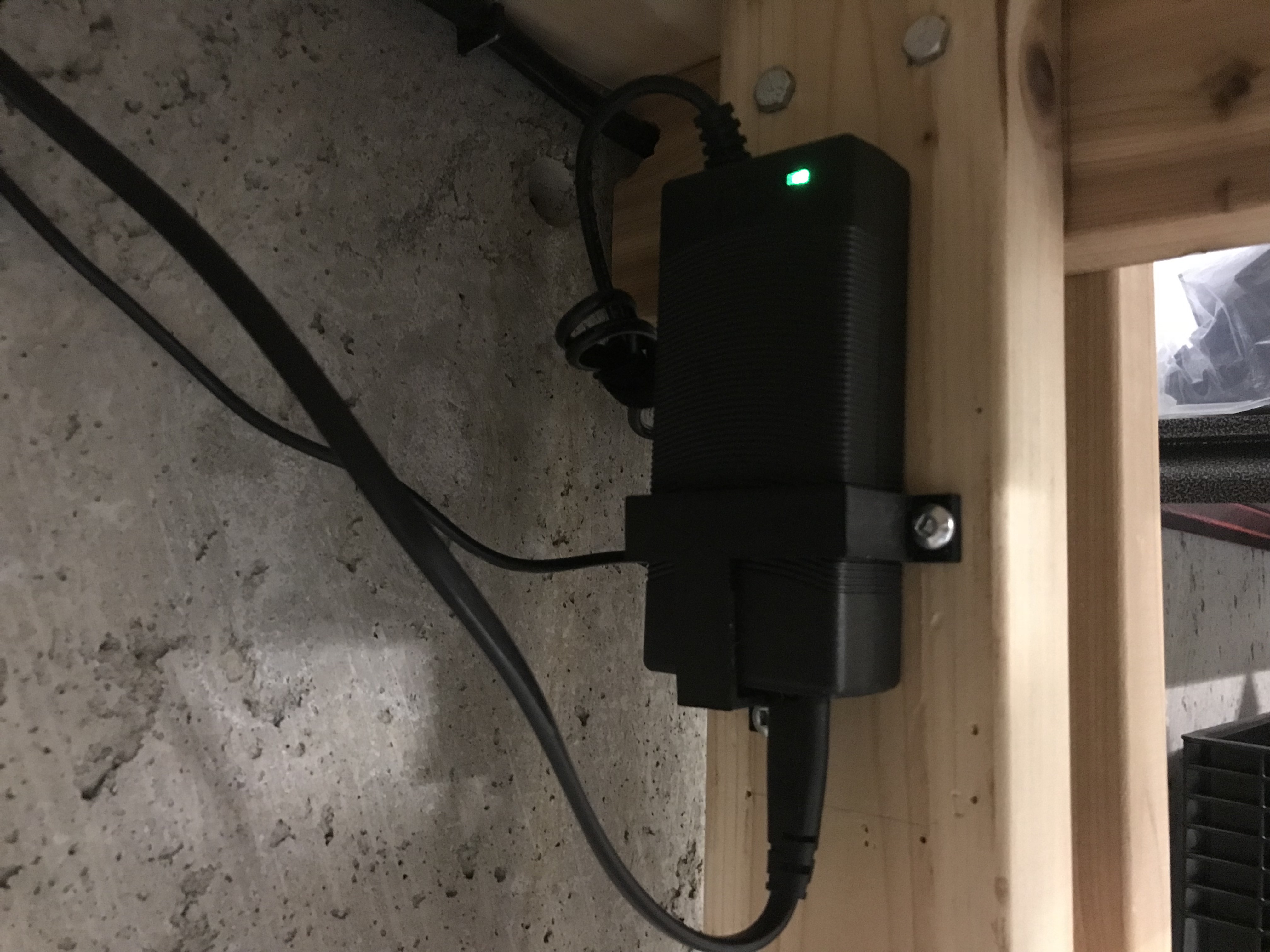Power brick mount for Monoprice Select Mini
