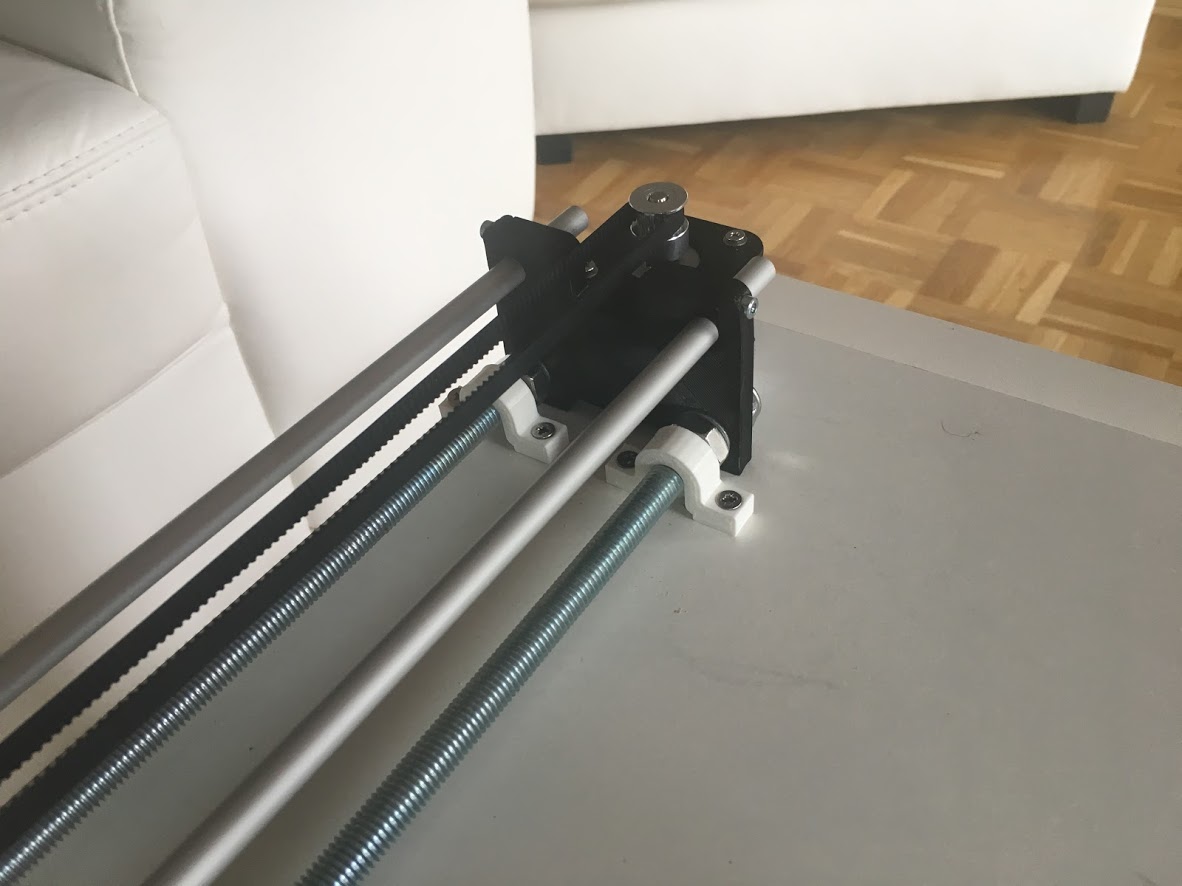Drawing machine brackets