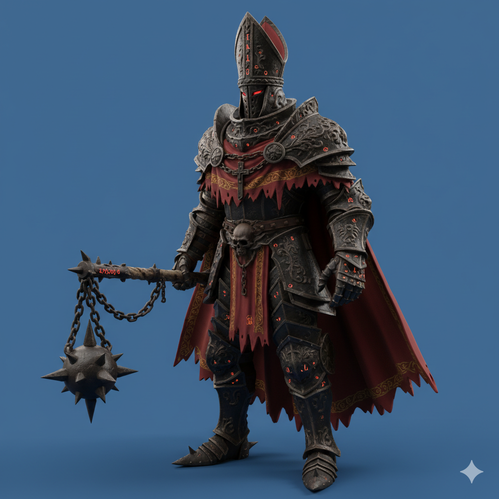 Dark Gothic Grimdark Void Knight Miniature ,Wargaming