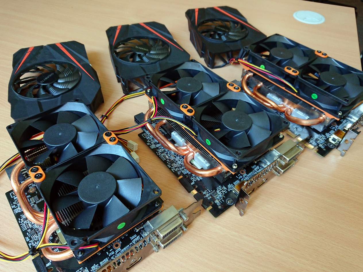 Gigabyte ITX custom fans 2x80mm - repair kit