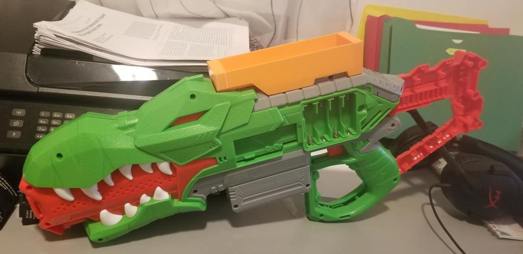 Nerf DinoSquad Rex Rampage Expanded Battery Trays and Rails
