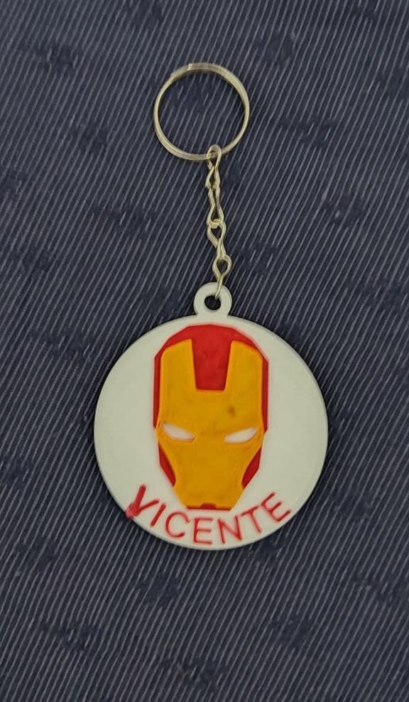 Iron Man / Homem de Ferro Keychain (customisable)