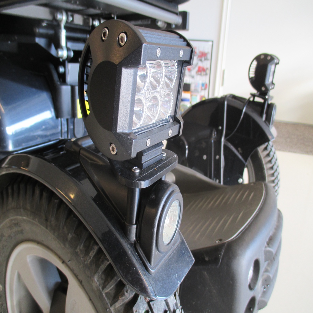 LED Light Mounting Bracket For Permobil X850