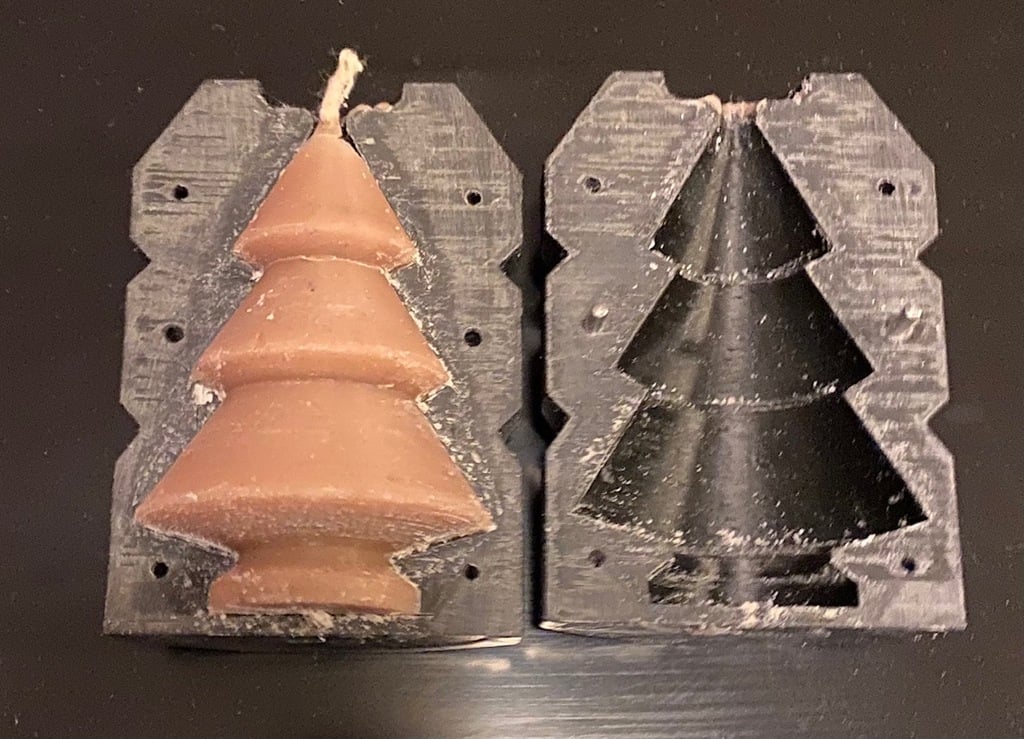 Candle mold Christmas tree 