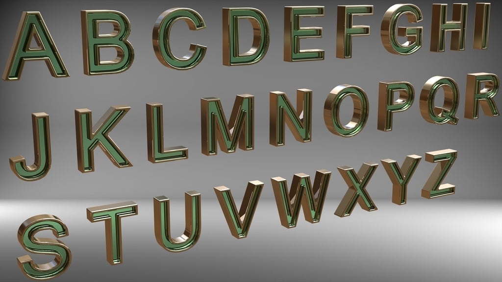 3D Alphabet 