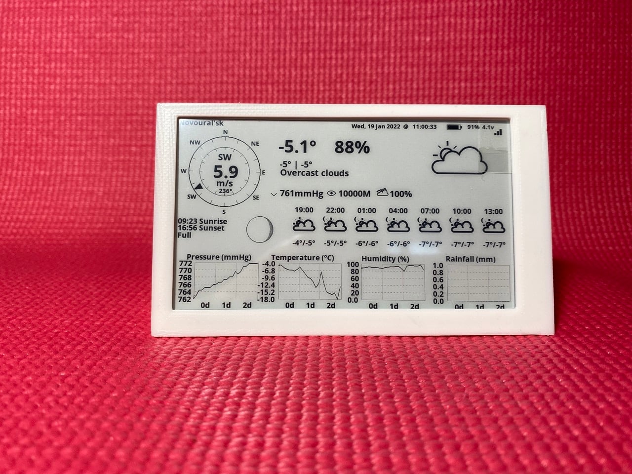 LILYGO T5 4.7 inch E-paper case.