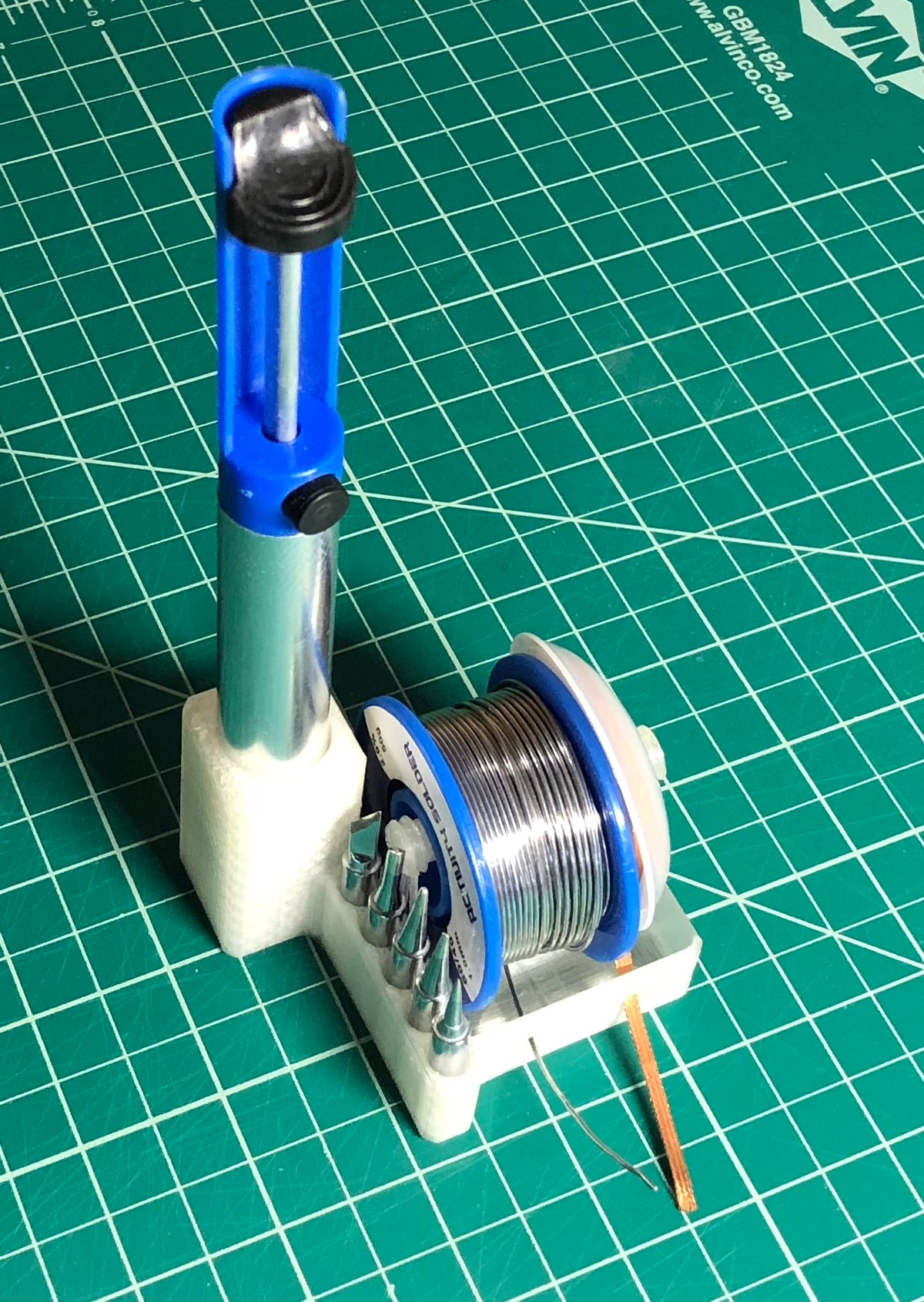 Simple Solder Stand With Accessory Holders