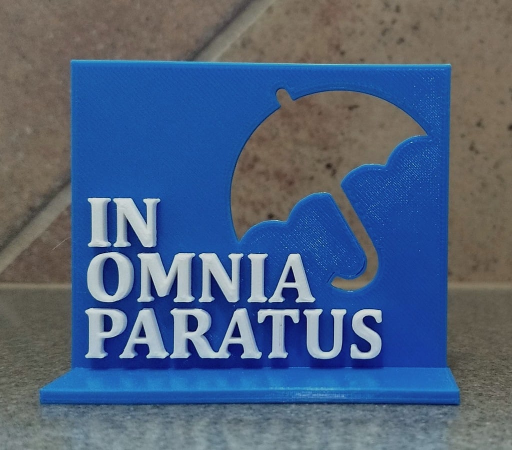 In Omnia Paratus Mini Plaque