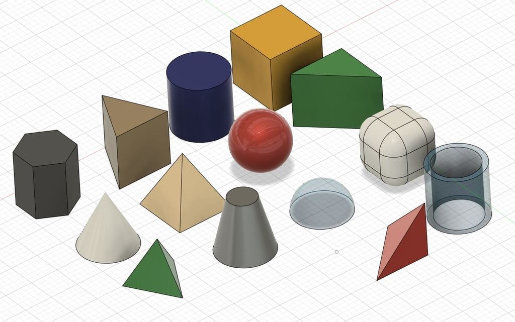 Basic geometric shapes 3D