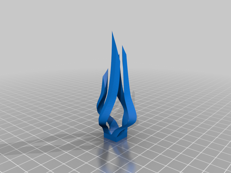 Twisting Flame Sculpture Concept